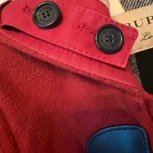 Red Burberry Wool hooded Coat - Image 6