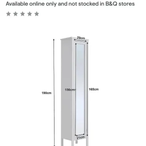 Tall white mirrored bathroom cabinet - Image 2