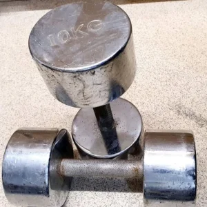10kg x 2 Dumbbell Pair Weights - Image 2
