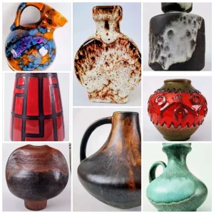 Various West German Pottery Vases