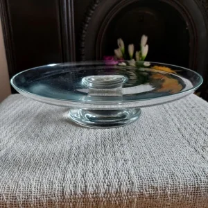 Solid Glass Stemmed Cake Stand - Image 2