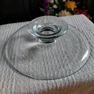Solid Glass Stemmed Cake Stand - Image 5