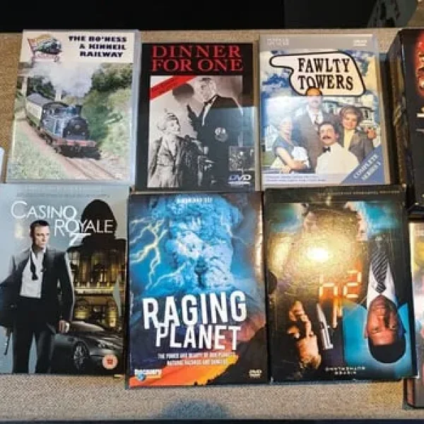 Selection of Dvd, VHS, dvd-rw