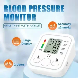 Digital Blood Pressure Monitor Upper Arm Portable Large Cuff Automatic Meter UK - Image 5