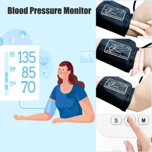 Digital Blood Pressure Monitor Upper Arm Portable Large Cuff Automatic Meter UK - Image 7