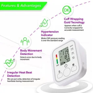 Digital Blood Pressure Monitor Upper Arm Portable Large Cuff Automatic Meter UK - Image 8