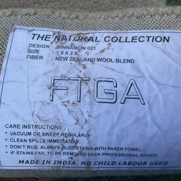 For sale New Zealand wool blend carpet/ rug