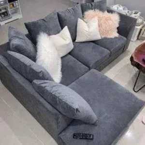 PLUSH VELVET DYLAN CORNER SOFAS ALSO 3+2 SOFA ETS✔️IN CASH ON DELIVERY - Image 2