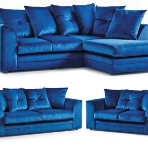 PLUSH VELVET DYLAN CORNER SOFAS ALSO 3+2 SOFA ETS✔️IN CASH ON DELIVERY - Image 5