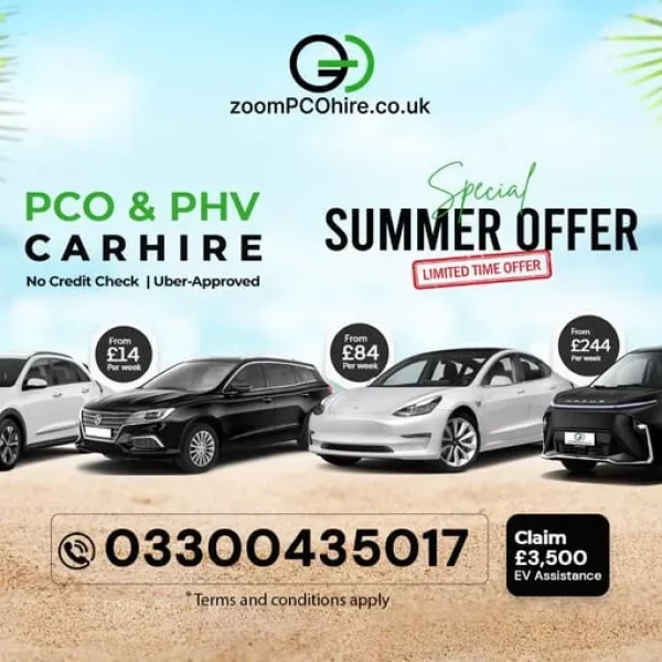 PCO Car Hire Rent to Buy 7 8 9 Seater Tesla Mercedes BMW UberXL Exec Lux Wheely Blacklane