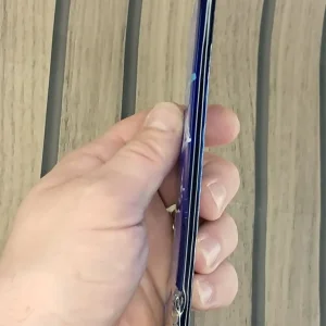 Vintage handmade fused glass suncatcher or hanging panel featuring a sea-themed design. - Image 8