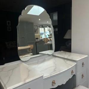 Dressing Table, Mirror, Stool & Bedside Cabinet - Image 2