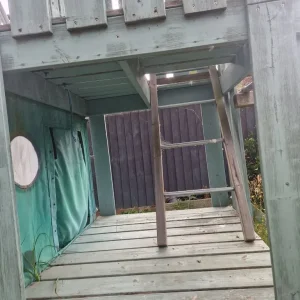 TP Climbing Frame with Slide Swing Monkey Bars Climbing Wall Den - Image 5