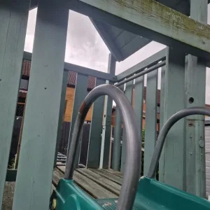 TP Climbing Frame with Slide Swing Monkey Bars Climbing Wall Den - Image 6