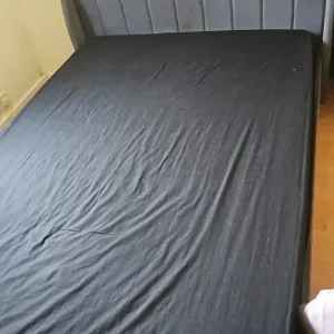 Grey Double Ottoman Bed - Image 3