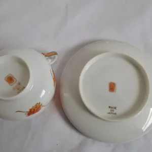 Japanese 9 piece Tea/Coffee Demitasse Set Autumn Leaves - Image 5