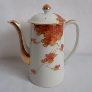 Japanese 9 piece Tea/Coffee Demitasse Set Autumn Leaves - Image 6