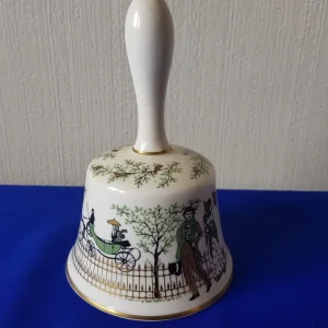 3 x Ornamental Bells. 2 x Bone China, 1 x Glass - Image 3