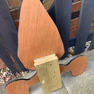 Solid Wood Christmas Novelty Over Fence Santa, elf, grinch, snowman, reindeer ornaments - Image 7