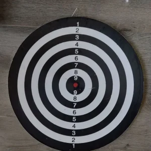 15 Inch Dart Board Set Double Sided Dartboard - Image 2