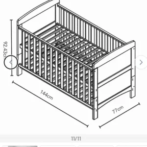 Cot bed with drawer. - Image 4