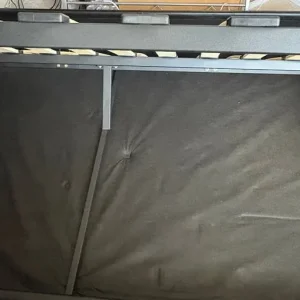 Black Faux Leather Double Ottoman Storage Bed - Image 5