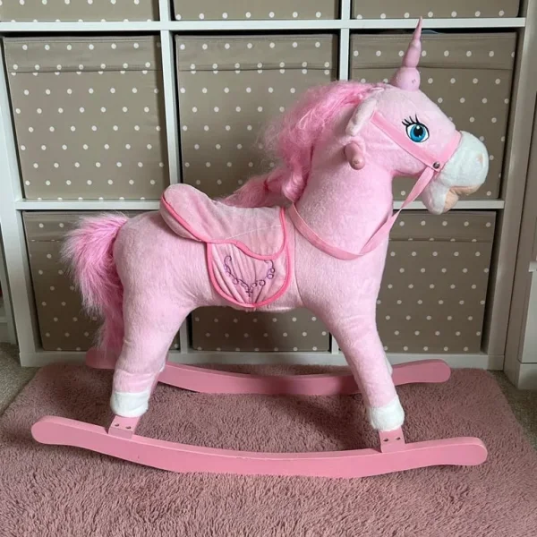 Pink rocking horse