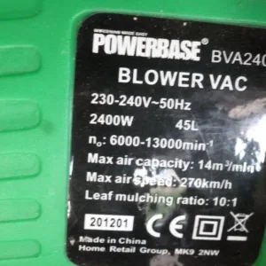 Powerbase 2400W BLOWER & VAC - Image 8