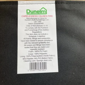 Grey ottoman and storage cube - Image 2