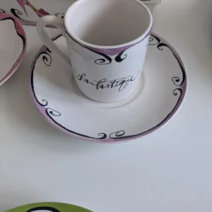 Espresso Coffee Set Of 4 Cups And Saucers By Rosanna.Hanti Shoes - Image 6