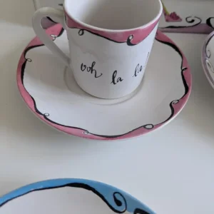 Espresso Coffee Set Of 4 Cups And Saucers By Rosanna.Hanti Shoes - Image 7