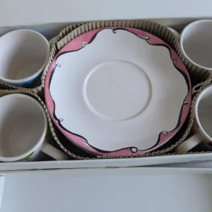 Espresso Coffee Set Of 4 Cups And Saucers By Rosanna.Hanti Shoes - Image 8