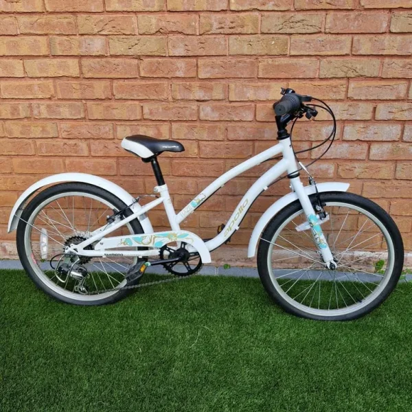 Girls white bike