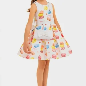 Beautiful luxury dress for girls with matching bag ( 2 to 5 years old)