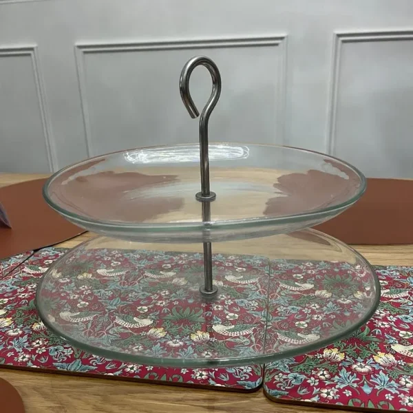2 layers cake stand