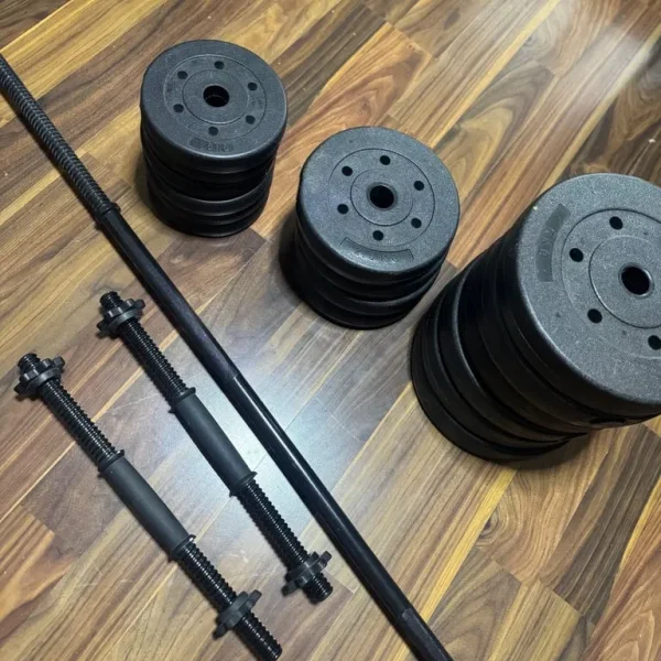 Opti Vinyl Dumbbell and Barbell Set