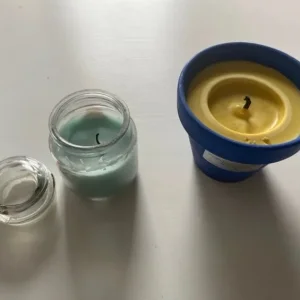 Set of candles and candle holders - Image 6