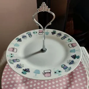 Two Tier Ceramic Cake Stand - Image 3