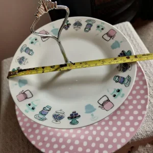 Two Tier Ceramic Cake Stand - Image 8
