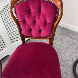 Solid Wood Dining Table and Chairs - Brown - Image 6