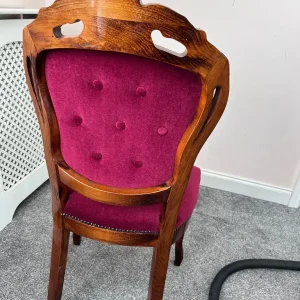 Solid Wood Dining Table and Chairs - Brown - Image 7