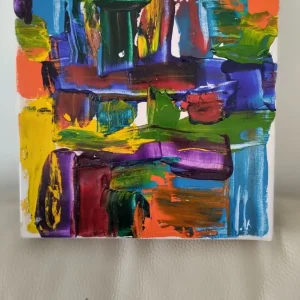 FANTASTIC CUSTOM PAINTED CANVAS ORIGINAL ARTIST SIZE 10 INCH X 10 INCH