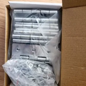 BOX OF GEORGE BOYD DOOR HINGES 3" FOLDING BUTT HINGES - 24 PACK