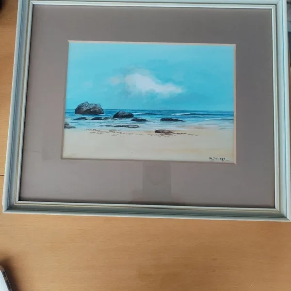 Framed watercolour by H Turner