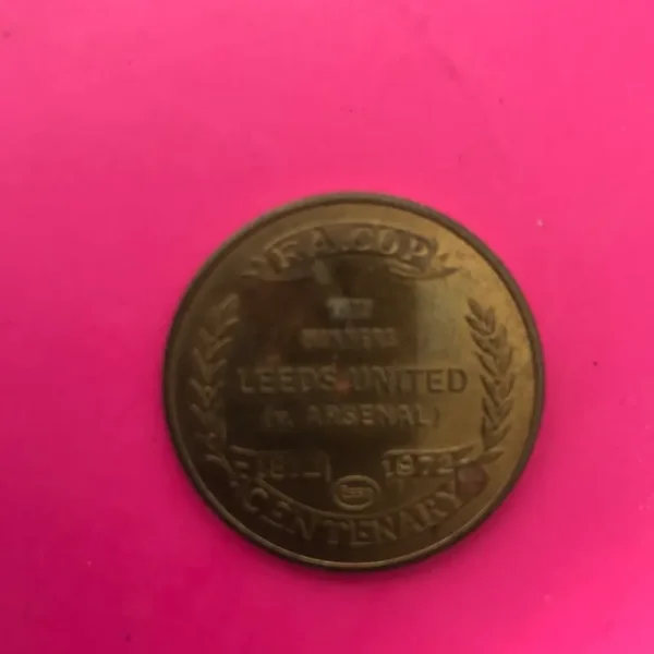 1972 Leeds v Arsenal coin