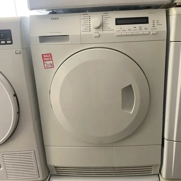 ♻️WHITR AEG LARGE CAPACITY CONDENSER TUMBLE DRYER