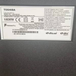 Fully working 50 Inch Toshiba tv lcd colour tv model : 50UL2063DB - Image 2