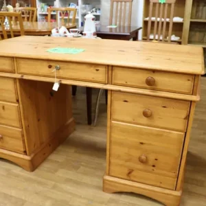 Solid Wooden Desk with Storage - Image 3