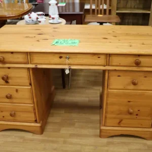 Solid Wooden Desk with Storage - Image 5