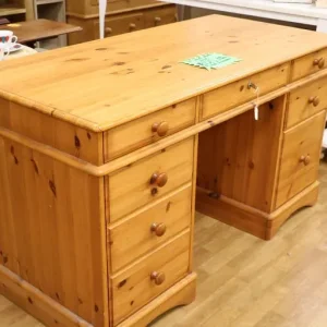 Solid Wooden Desk with Storage - Image 6